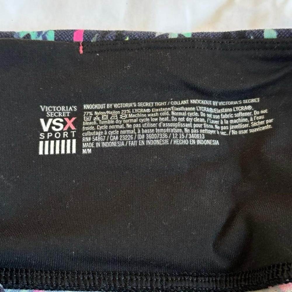 Victoria's Secret Women’s VSX Sport Leggings Black Multicolor - Medium - Picture 4 of 6